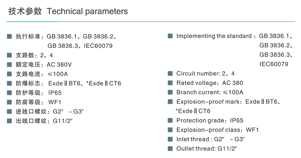 人民電器BXX51系列防爆動力檢修箱(ⅡB、ⅡC) 
