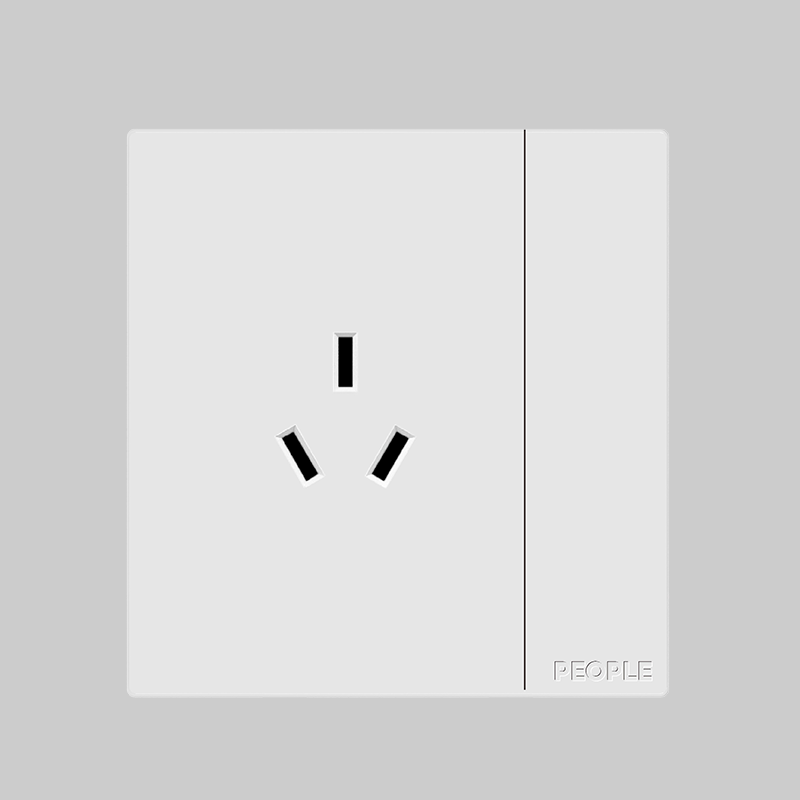人民電器一聯(lián)開關帶三插16A插座(R86H6) 