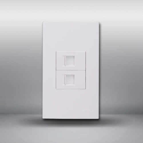 人民電器，人民電器集團，人民電器集團有限公司，中國人民電器，一聯(lián)電話電腦插座(R120WD)