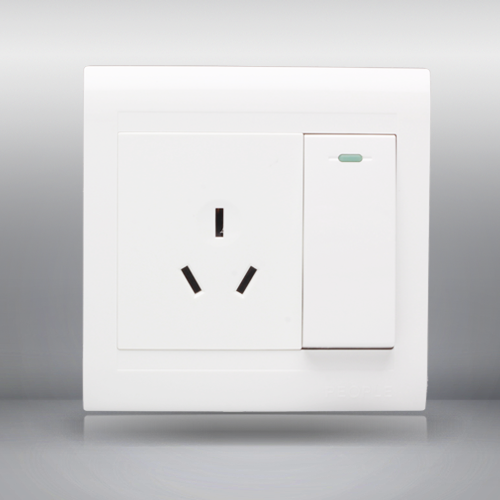 人民電器，人民電器集團(tuán)，人民電器集團(tuán)有限公司，中國人民電器，一開三極插座(R86C)