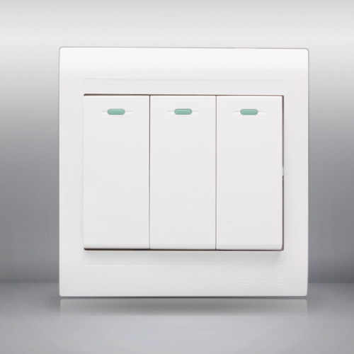 人民電器，人民電器集團(tuán)，人民電器集團(tuán)有限公司，中國人民電器，三聯(lián)開關(guān)(R86C)